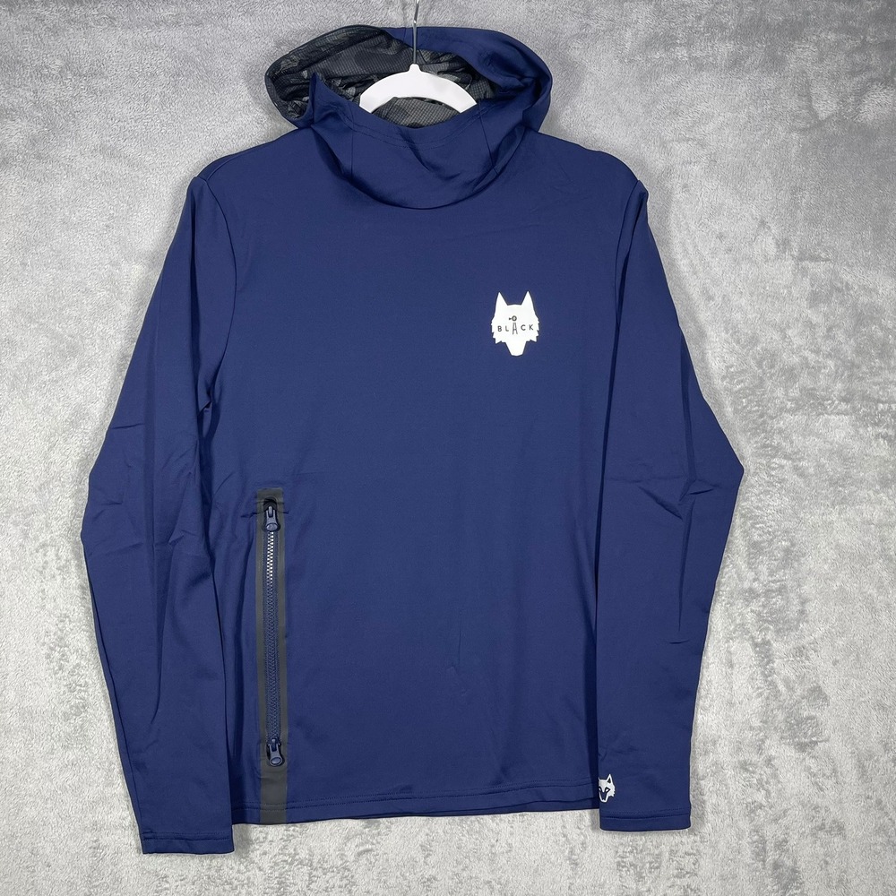 Greyson Cokato Hoodie Mens Size Small Performance Golf Stretch Blue Sweatshirt